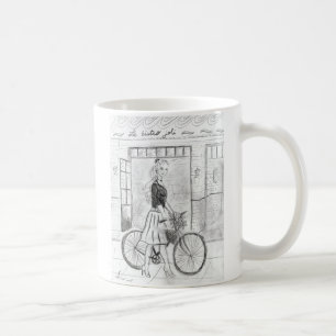 Caneca De Café menina em Paris