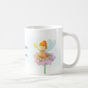 Caneca De Café Menina feericamente pequena mágica bonito