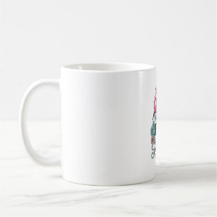 Caneca De Café Menina Flamingo Cristã Vintage