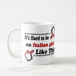 Caneca De Café Menina italiana