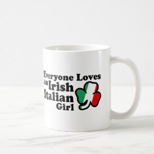 Caneca De Café Menina italiana irlandesa
