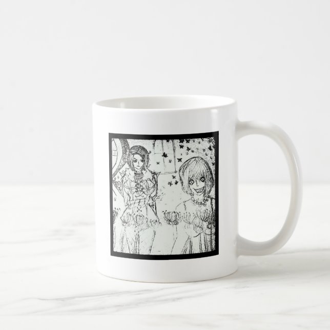 Caneca De Café menina louca e adorável louca (Direita)