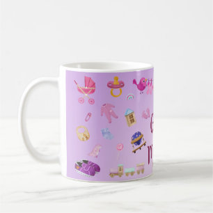 Caneca De Café Menina Mãe Cheio Personalizado Invólucro Café Desi