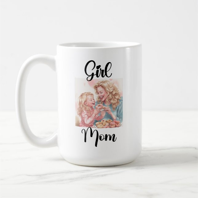 Caneca De Café Menina Mãe Mug (Esquerda)