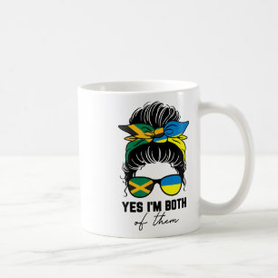 Caneca De Café Menina meia jamaicana meia ucraniana Jamaica Ucrân