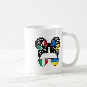 Caneca De Café Menina Metade Italiana Metade Ucraniana Itália Cri
