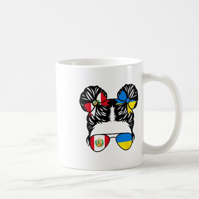Caneca De Café Menina Metade Peruana Metade Ucraniana Peru Crianç (Direita)