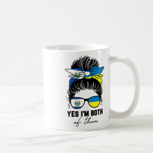 Caneca De Café Menina Metade Salvadorenha Metade Ucraniana El Sal