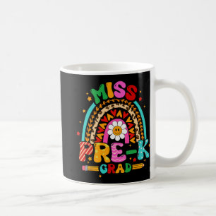 Caneca De Café Menina Miss Pré-k Formando Graduação No Último Dia