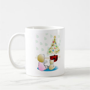 Caneca De Café Menina na véspera de Natal