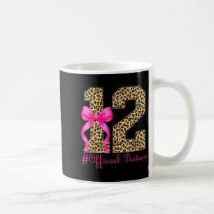 Caneca De Café Menina Oficial de 12 Anos de Idade Coquete Laço L