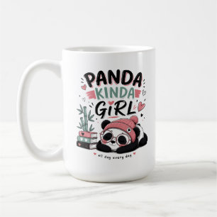 Caneca De Café Menina Panda Meio Fofo Panda