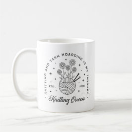 Caneca De Café Menina portadora de fios engraçados da rainha do t