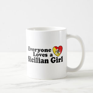 Caneca De Café Menina siciliano