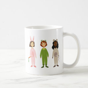 Caneca De Café Meninas bonitas do pijama tema amigos