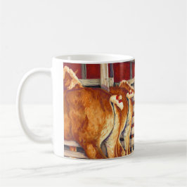 Caneca De Café Meninas da mostra - cavalos belgas