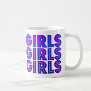 Caneca De Café Meninas das meninas das meninas gráficas