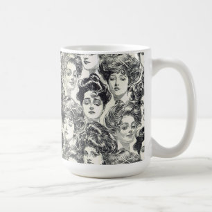 Caneca De Café Meninas de Gibson por Charles Dana Gibson cerca de