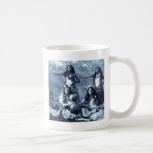 Caneca De Café Meninas de Hula do vintage do território de Hava