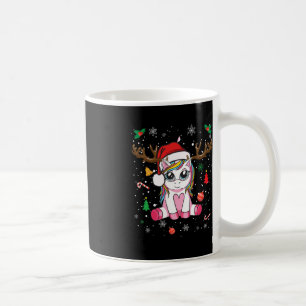 Caneca De Café Meninas de Natal bonitas Mulheres Xmas Unicorn Dee