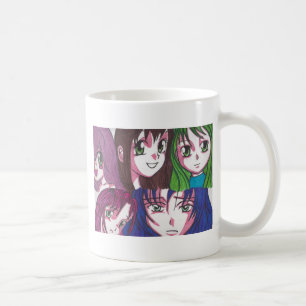 Caneca De Café meninas do anime