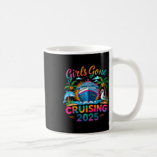 Caneca De Café Meninas em Cruzeiros 2025 Menina Férias em Navio d