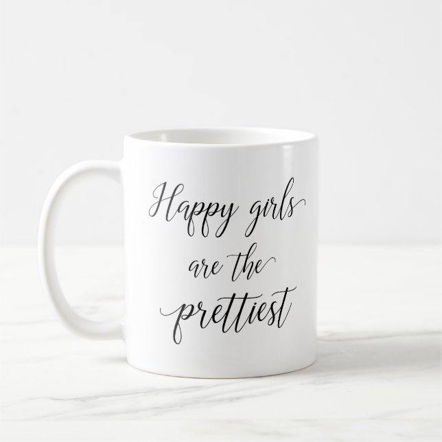 Caneca De Café Meninas felizes são as mais bonitas (Esquerda)