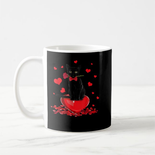 Caneca De Café Meninas Gatinhos de Gato Negro (Esquerda)