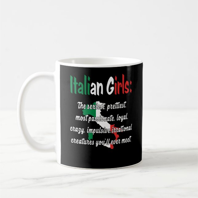 CANECA DE CAFÉ MENINAS ITALIANAS ENGRAÇADAS (Esquerda)