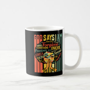 Caneca De Café Meninas Negras Deus Diz Eu Sou Mês da História Neg