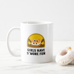 Caneca De Café Meninas se divertem mais com o pôr do sol retrô vi