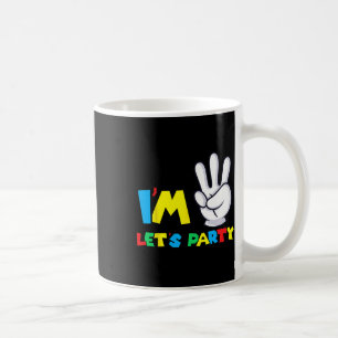 Caneca De Café Meninas Terceiro Aniversário aniversário de 3 anos