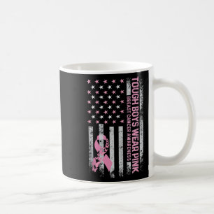 Caneca De Café Menino Cocho Usa Camisa Rosa de Conscientização do
