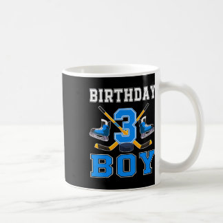 Caneca De Café Menino de 3 Anos de Idade Fazendo Aniversário de H