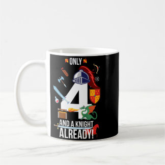 Caneca De Café Menino de 4 anos de idade Citação engraçada _only 