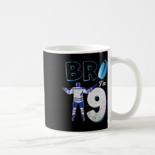 Caneca De Café Menino de 9 anos de idade fazendo Hockey no Aniver