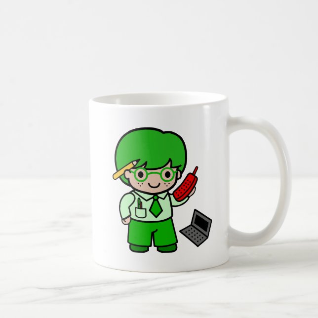 Caneca De Café Menino do geek (Direita)