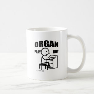 Caneca De Café Menino do jogo do órgão