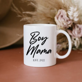 Caneca De Café Menino Mamãe Personalizada Est. Mínimo ano de Mamã