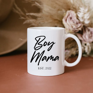 Caneca De Café Menino Mamãe Personalizada Est. Mínimo ano de Mamã