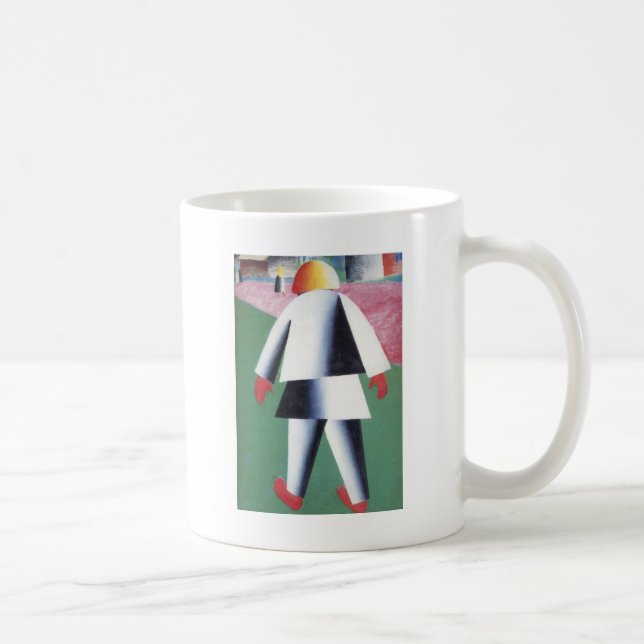 Caneca De Café Menino por Kazimir Malevich (Direita)
