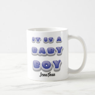 Caneca De Café Menino Sexo Revela Presente de Mug Recém-Nascido