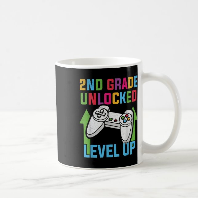 Caneca De Café Meninos de 2ª série desbloqueados, jogadores de vi (Direita)