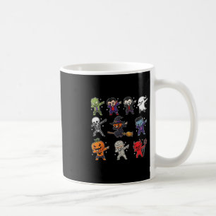 Caneca De Café Meninos de Halloween Dabbing Esqueleto Zumbi Assus