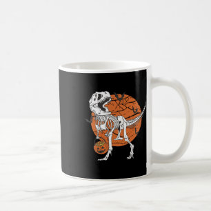 Caneca De Café Meninos de Halloween Dinossauro Esqueleto T Rex Ab