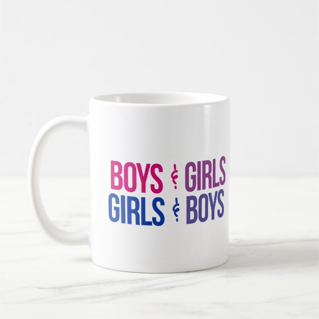 Caneca De Café Meninos e Meninas Meninas e Meninos (Esquerda)