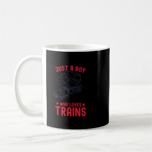 Caneca De Café Meninos Engraçados Apenas Um Menino Que Adora Tren