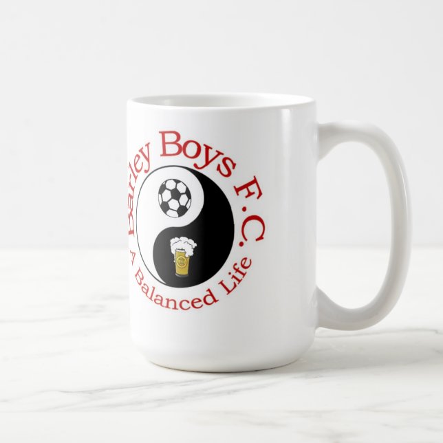 Caneca De Café Meninos FC da cevada - uma vida equilibrada (Direita)