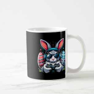 Caneca De Café Meninos Feliz Dia de Páscoa Coelho Ovo Video Game