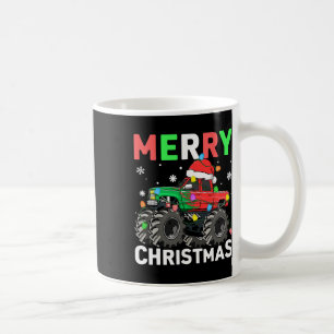 Caneca De Café Meninos Feliz Natal Caminhão Monstro Chapéu do Pap